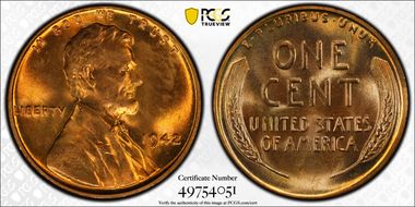 1942 1C MS66RD