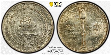 1936 50C Norfolk MS66