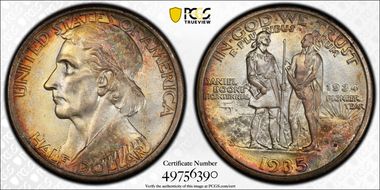 1935/34-D 50C Boone MS68+ 