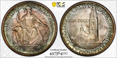 1936-D 50C San Diego MS68