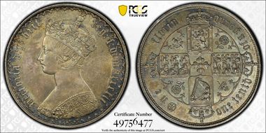 1852 Florin S-3891 MS64