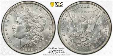 1892-O $1 MS64