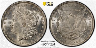 1891-O $1 MS62