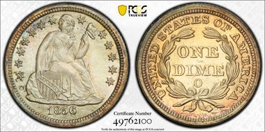 1856-O 10C MS66