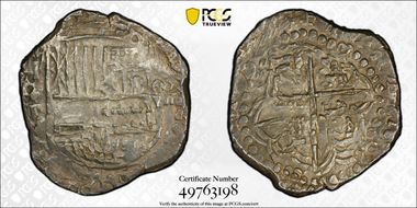 (1618-21) P T 8 R Calico Type-165 VF35