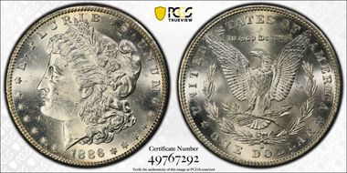 1886-S $1 MS62