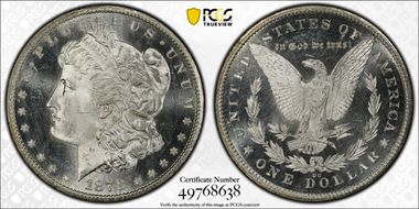 1878-CC $1 MS65PL