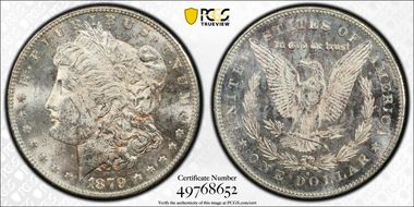 1879-S $1 Reverse of 1878 MS62