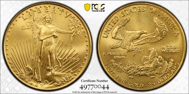 1999 $25 Gold Eagle MS69
