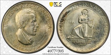 1936-D 50C Cincinnati MS65