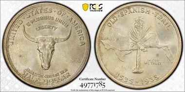 1935 50C Spanish Trail MS65