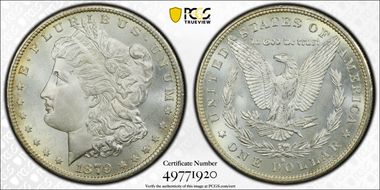 1879-S $1 MS67