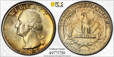 1932 25C MS66