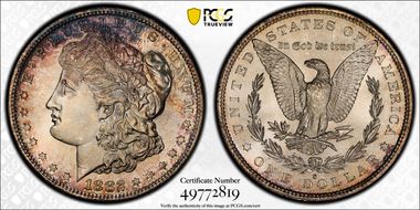 1882-S $1 MS67+ 