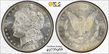 1896 $1 VAM 19, 8 in Denticle MS64+ 