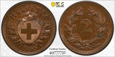 1899 B 2 Rap MS64BN