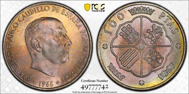 1966 100 P (1966) MS66