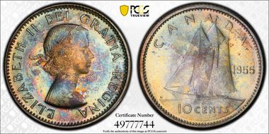 1955 10C MS65