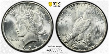 1924-S $1 MS64