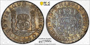 1744-Mo MF 8 R Yon-M8-44 Calico-1466 AU53