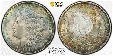 1921-D $1 MS64