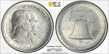 1926 50C Sesquicentennial N1