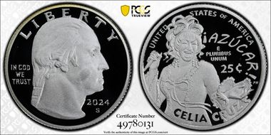 2024-S 25C Celia Cruz Silver PR70DCAM