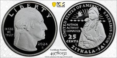 2024-S 25C Zitkala-Ša Silver PR70DCAM