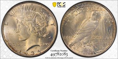 1934 $1 MS66+