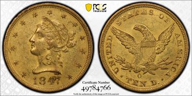 1847-O $10 MS61