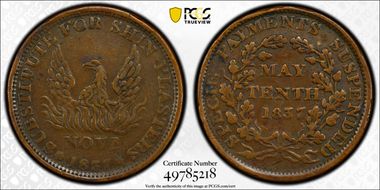 1837 Token HT-66 Copper May 10th N1BN