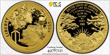 2024-W $100 Liberty & Britannia Au PR70DCAM