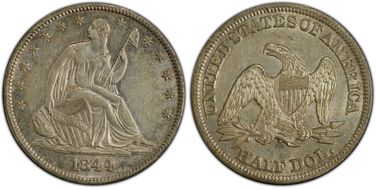 1844 50C AU53
