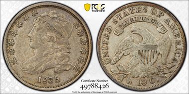 1835 10C VF35