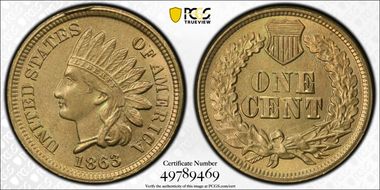 1863 1C MS64