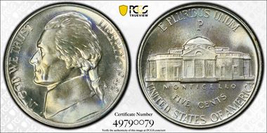 1942-P 5C Silver PR68+