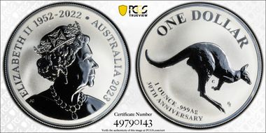 2023-C $1 Mob of Thirty Frosted Uncirculated MS68