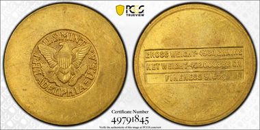 (1945-46) £4 KM-34  Au AU58