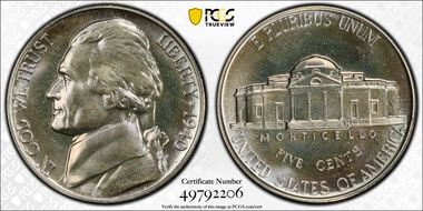 1940 5C Reverse of 1940 PR68