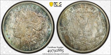 1921-D $1 MS66+ 