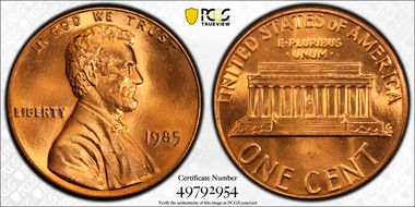 1985 1C MS69RD