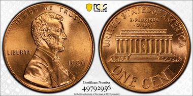 1996 1C MS69RD