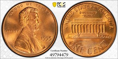 1995 1C MS69RD