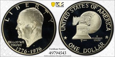1976-S $1 Clad Type 2 PR69DCAM