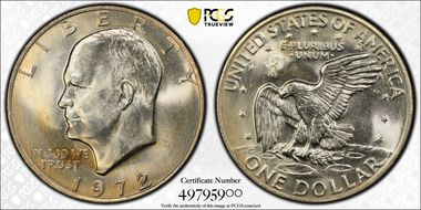 1972 $1 Type 3 MS65