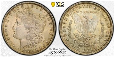 1880 $1 MS62