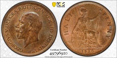 1930 1/2D S-4058 MS64BN