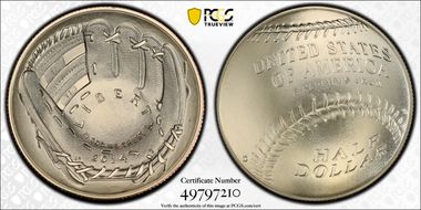 2014-D 50C Baseball Hall of Fame MS69