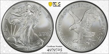 2024 $1 Silver Eagle MS70