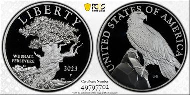 2023-P Medal American Liberty Elana Hagler Signature PR70DCAM